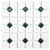 Glossy Green Dot Inch Porcelain Floor & wall tile