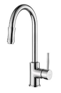 Single Lever Pull Out Kitchen Faucet, Chrome 