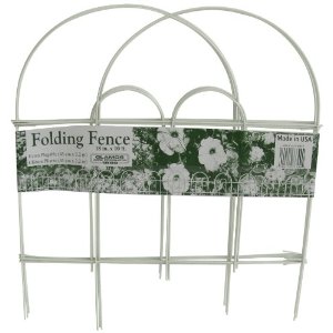 Glamos Folding Metal Wire Garden Fence, 18-Inch by